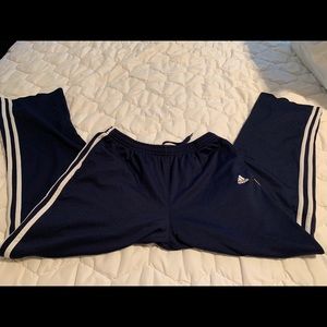 Adidas Navy Three Stripe Jogger Pants